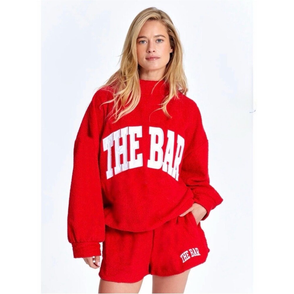 The Bar Red TERRY HIGHNECK small